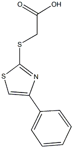 [(4-phenyl-1,3-thiazol-2-yl)sulfanyl]acetic acid Structure