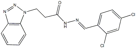 3-(1H-1,2,3-benzotriazol-1-yl)-N'-(2,4-dichlorobenzylidene)propanohydrazide