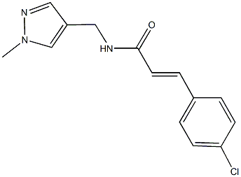  3-(4-chlorophenyl)-N-[(1-methyl-1H-pyrazol-4-yl)methyl]acrylamide