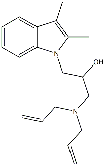 1-(diallylamino)-3-(2,3-dimethyl-1H-indol-1-yl)-2-propanol|