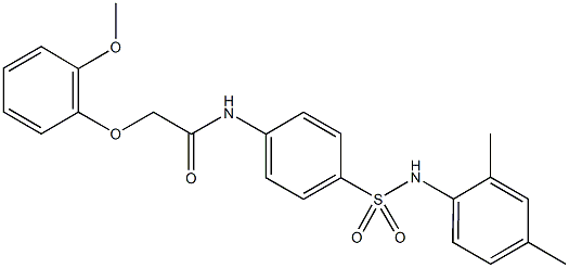  N-{4-[(2,4-dimethylanilino)sulfonyl]phenyl}-2-(2-methoxyphenoxy)acetamide