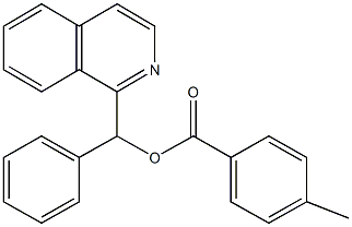 1-isoquinolinyl(phenyl)methyl 4-methylbenzoate 结构式