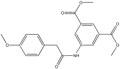  dimethyl 5-{[(4-methoxyphenyl)acetyl]amino}isophthalate