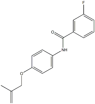 3-fluoro-N-{4-[(2-methyl-2-propenyl)oxy]phenyl}benzamide
