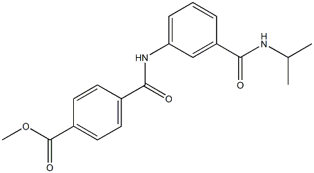 methyl 4-({3-[(isopropylamino)carbonyl]anilino}carbonyl)benzoate Structure