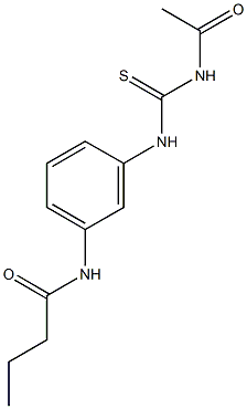 N-(3-{[(acetylamino)carbothioyl]amino}phenyl)butanamide