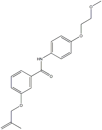  N-[4-(2-methoxyethoxy)phenyl]-3-[(2-methyl-2-propenyl)oxy]benzamide