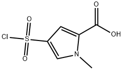 4-(CHLOROSULFONYL)-1-METHYL-1H-PYRROLE-2-CARBOXYLIC ACID Struktur