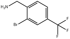 (2-bromo-4-(trifluoromethyl)phenyl)methanamine Structure