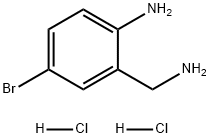 Benzenemethanamine, 2-amino-5-bromo-, hydrochloride (1:2) Structure