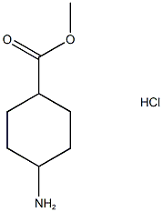 4-アミノシクロヘキサンカルボン酸メチル塩酸塩 (cis-, trans-混合物) 化学構造式