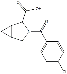 3-(4-chlorobenzoyl)-3-azabicyclo[3.1.0]hexane-2-carboxylic acid Structure
