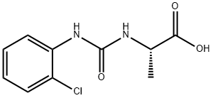 2-(3-(2-Chlorophenyl)Ureido)Propanoic Acid Structure