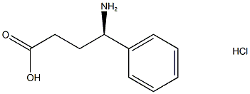 (R)-4-氨基-4-苯基丁酸盐酸盐 结构式