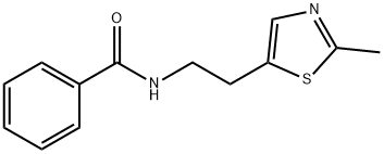 N-(2-(2-甲基噻唑-5-基)乙基)苯甲酰胺, 1015856-14-0, 结构式
