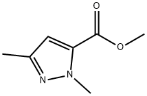 1,3-二甲基-1H-吡唑-5-甲酸甲酯, 10250-59-6, 结构式