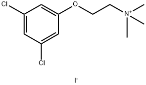 [2-(3,5-dichlorophenoxy)ethyl]trimethylazanium iodide Structure
