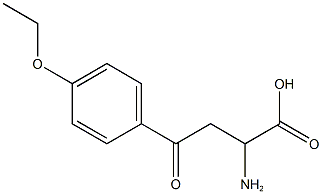 2-amino-4-(4-ethoxyphenyl)-4-oxobutanoic acid 化学構造式