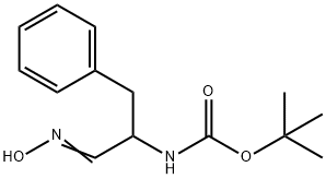 1-(ヒドロキシイミノ)-3-フェニルプロパン-2-イルカルバミン酸TERT-ブチル 化学構造式
