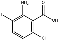 2-amino-6-chloro-3-fluorobenzoic acid Struktur