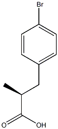 (2S)-3-(4-bromophenyl)-2-methylpropanoic acid Struktur