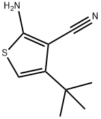 2-氨基-4-叔-丁基噻吩-3-甲腈 结构式