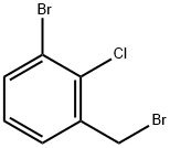 1-ブロモ-3-(ブロモメチル)-2-クロロベンゼン 化学構造式