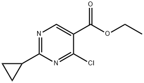 ethyl 4-chloro-2-cyclopropylpyrimidine-5-carboxylate Structure