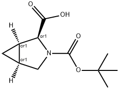 (1R,2S,5S)-REL-3-[(叔丁氧基)羰基] -3-氮杂双环[3.1.0]己烷-2-羧酸,1051393-66-8,结构式