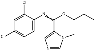 (Z)-(propyl N-(2,4-dichlorophenyl)-1-methyl-1H-imidazole-5-carboximidate) 结构式