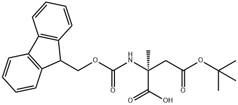 FMOC-Α-甲基-L-天冬氨酸-4-叔丁酯, 1072845-47-6, 结构式