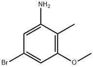 5-Bromo-3-methoxy-2-methylaniline Struktur