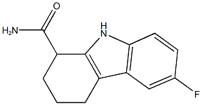 6-fluoro-2,3,4,9-tetrahydro-1H-carbazole-1-carboxamide Structure