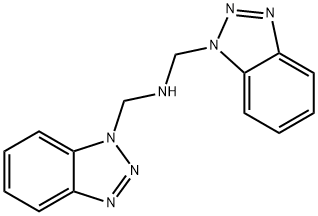 ビス((1H-ベンゾ[D][1,2,3]トリアゾール-1-イル)メチル)アミン 化学構造式