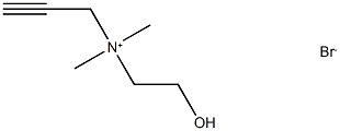 N-(2-羟乙基)-N,N-二甲基-2-丙炔-1-溴化铵, 111755-76-1, 结构式