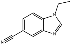 1-ethyl-1H-benzimidazole-5-carbonitrile(SALTDATA: FREE) 化学構造式