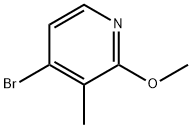 4-ブロモ-2-メトキシ-3-メチルピリジン 化学構造式