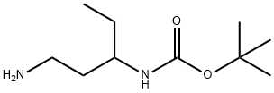(1-アミノペンタン-3-イル)カルバミン酸TERT-ブチル塩酸塩 化学構造式