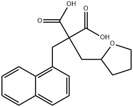 1-(Tetrahydro-2-furyl)-3-(1-naphthyl)propane-2,2-dicarboxylic acid Structure