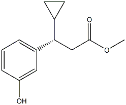 (3S)-3-环丙基-3-(3-羟基苯基)丙酸甲酯, 1142223-08-2, 结构式