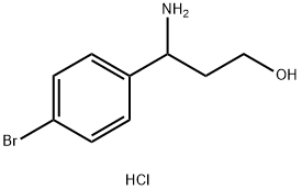3-(4-bromophenyl)-DL-beta-alaninol HCl Structure