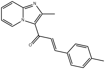 (2E)-1-{2-methylimidazo[1,2-a]pyridin-3-yl}-3-(4-methylphenyl)prop-2-en-1-one Struktur