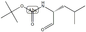tert-butyl (R)-1-formyl-3-methylbutylcarbamate Struktur