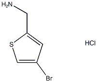 4-bromo-2-Thiophenemethanamine, hydrochloride (1:1) Structure