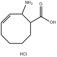 (1S,2R,3Z)-2-aminocyclooct-3-ene-1-carboxylic acid hydrochloride Struktur