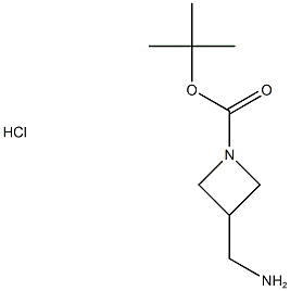 1-N-BOC-3-AMINOMETHYL AZETIDINE-HCL, 1173206-71-7, 结构式