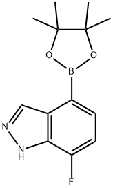 7-Fluoro-1H-indazole-4-boronic acid pinacol ester Structure