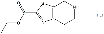 Ethyl 4,5,6,7-Tetrahydrothiazolo[5,4-c]pyridine-2-carboxylate Hydrochloride Struktur