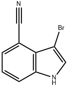 3-溴-4-氰基吲哚, 1186663-64-8, 结构式