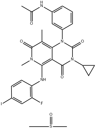 GSK1120212 (DMSO solvate) Struktur